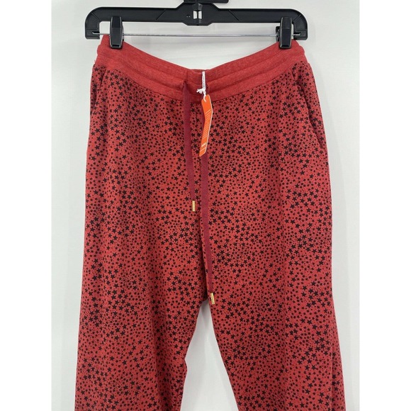 Sundry Red Star Cotton Drawstring Joggers Pants - Picture 3 of 9
